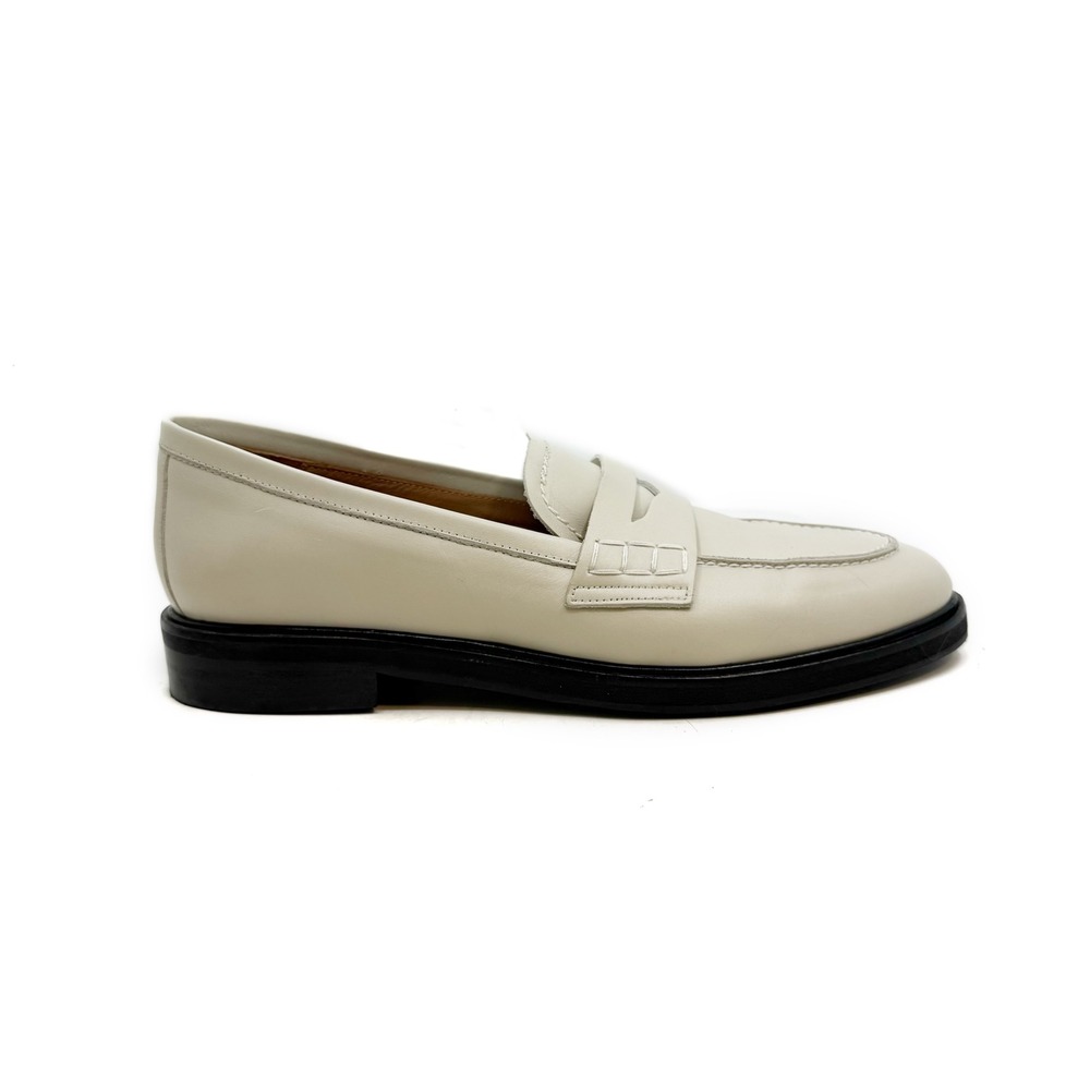 Flattered | Sara Leather‎ Loafer Creme Size EU 40